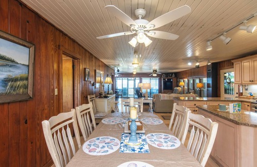 South Carolina Lowcountry House | Classic on the St. Helena Sound w/Sunset Views: Screened Porch: Dolphin Sightings; Cable TV/WiFi