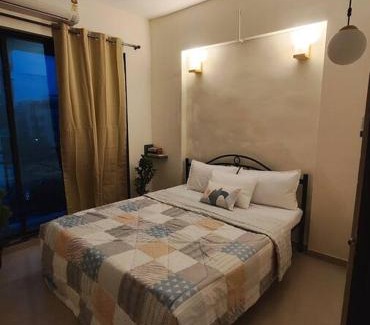 Navi Mumbai Apartment | Classy bohemian Blue Door Home near Atal Setu Ulwe