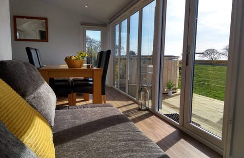 Dalry Cabin | Cleeves Cabins, Arran Luxury Lodge with hot tub