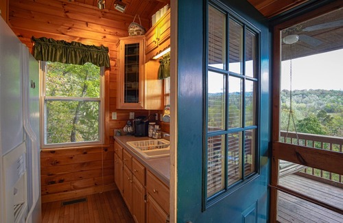 Newport Cabin | Cliffhanging Cabin over French Broad River between Hot Springs, NC and Gatlinburg Tn