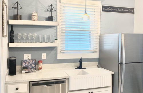 Galveston House | Coastal Cottage one block from the beach!