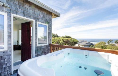 Newport House | Coastal Retreat with Ocean Views and Hot Tub