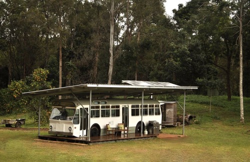 Coffee Camp Cabin | Coffee Grounds - The Bus