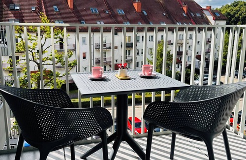 Kolobrzeg Apartment | Colberg Podczele Pink&Blue 1-bedroom apartment with swimming pools,saunas,gym