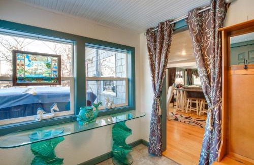 Campbellsport House | Colorful Cottage with Hot Tub - Steps to Long Lake!