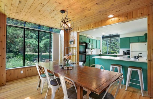 Sequim House | Combined Sequim · Spacious Farmhouse & Vintage Trailer on 5 Acres