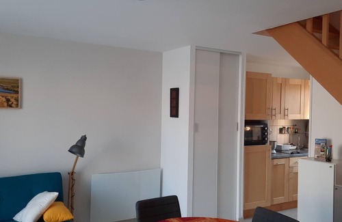 Saint-Michel-Chef-Chef House | Comfortable house for 2 people, 40 m from the beach, room with SEA VIEW