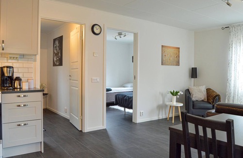 Halleforsnas Apartment | Comfortable apartment in the center of a cozy community.