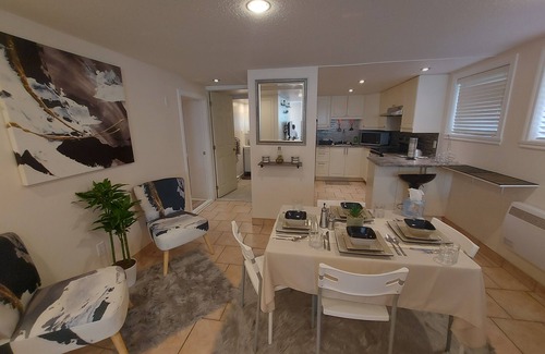 Laval-des-Rapides Apartment | Comfortable apartment, half basement and 3 min walk from Concorde metro station