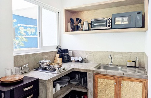 Rinconada Apartment | Comfortable Studio - Fast wifi, King bed, Pool, Near Beach, AC