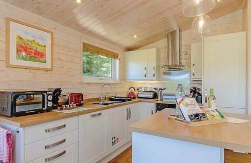Ashover Ski Chalet | Contemporary lodge with stunning countryside views.