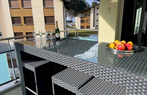 Engelberg Apartment | Cosy apartment for 6 guests with WIFI, TV and balcony