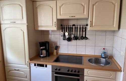 Dobbertin House | Cosy apartment in villa for 4 people with TV, terrace, pets allowed and parking