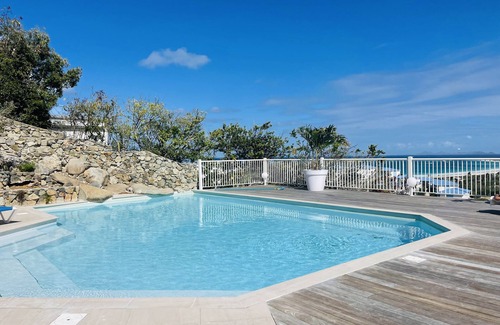 Sandy Ground Apartment | Cosy Frangipani duplex with sea and Saint Barthelemy views