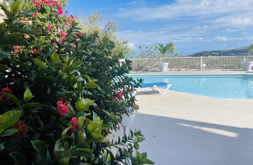 Sandy Ground Apartment | Cosy Frangipani duplex with sea and Saint Barthelemy views