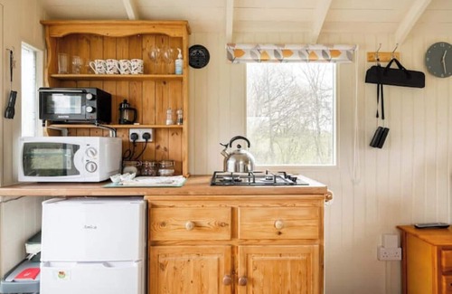 Hadlow Down House | Cosy, peaceful & secluded lakeside cabin. BBQ, Firepit, Fishing, Dogs welcome.