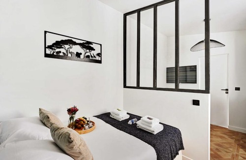 Quartier de Javel Apartment | Cosy Studio 1BR2P - Tour Eiffel Champs de Mars 19B