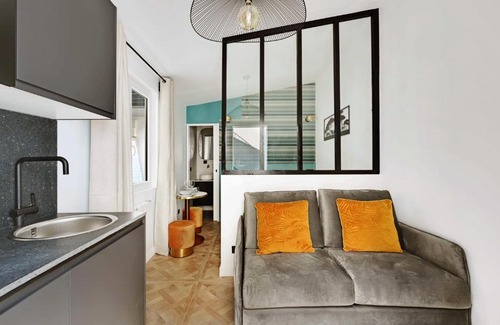 Quartier de Javel Apartment | Cosy Studio 1BR2P - Tour Eiffel Champs de Mars 19B