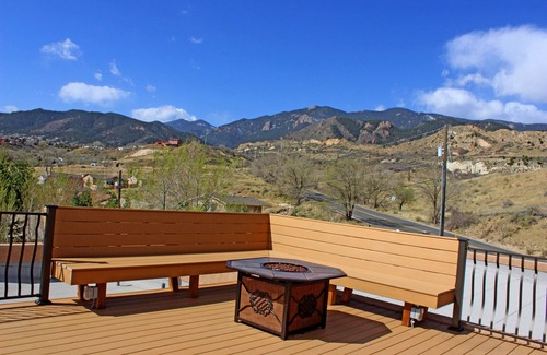 Colorado Springs House | Counting Stars Adobe, beautiful private rooftop deck, unique property
