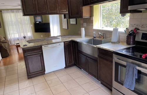 Mount Upton Apartment | Cozy 2 bed 2 bath apt. with porch, peaceful Riverfront in the NW Catskill area