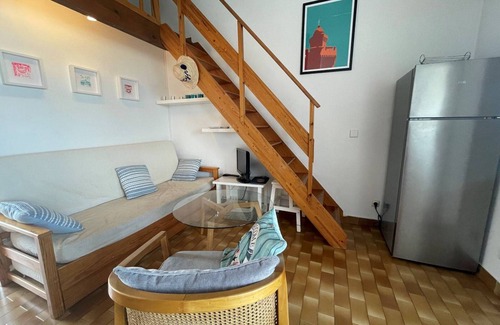 Saint-Cyprien Plage Apartment | Cozy 2BR Apartment with Mezzanine, Pool, and Parking - Near Beach, Saint-Cyprien