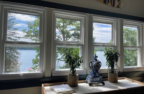 Crystal Beach Cottage | Cozy 2br cottage with firepit, long lake views, lake access and shady/sunny dock