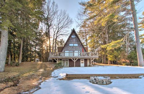 Barnstead House | Cozy A-Frame Center Barnstead House on Locke Lake!