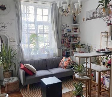 College Park and Old Oak Apartment | Cozy and Cute Studio Apartment with a Loft Bed, 13 mins walk to Westfield White City
