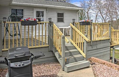 Balsam Lake House | Cozy Balsam Lake Home Deck, Private Dock and Kayaks