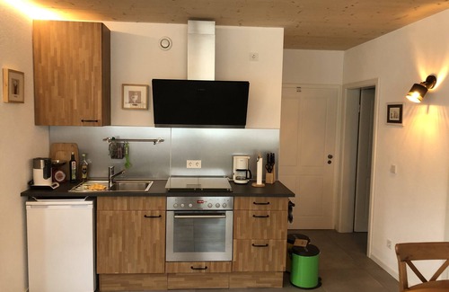 Segnitz Apartment | Cozy barrier-free FEWO in new building directly between vineyards and the Main river