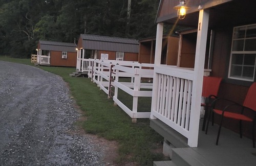 Caroleen Cabin | Cozy Cabin 3 at Bird's Nest Bunkies and Barn in Ellenboro with WiFi, AC, & Heat