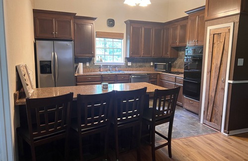 Fluker Cabin | Cozy Camp w/fire pit, grill and waterfront view of river. Pet Friendly!