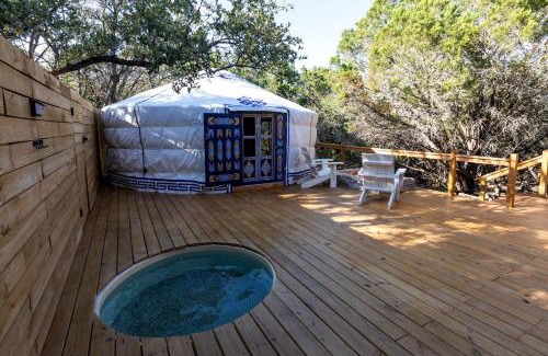 Dripping Springs Other | Cozy Couples Yurt with Hot Tub in Dripping Springs, Texas