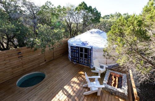 Dripping Springs Other | Cozy Couples Yurt with Hot Tub in Dripping Springs, Texas