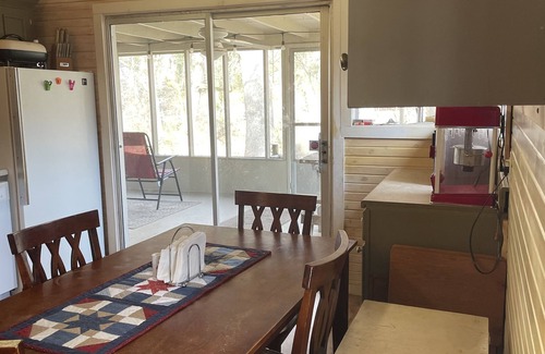 Pangburn Cabin | Cozy family fish camp on the Little Red River, a premier trout fishing stream!