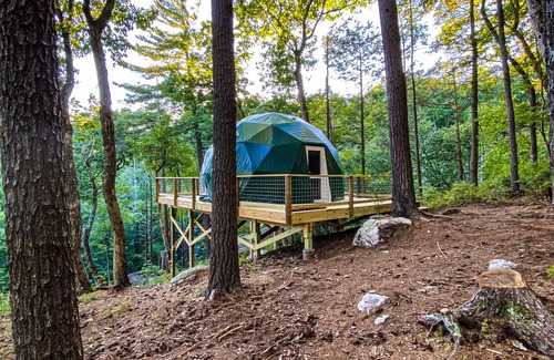 Wallkill House | Cozy Geo-Dome with AC on Private Wilderness Reserve in the Gunks