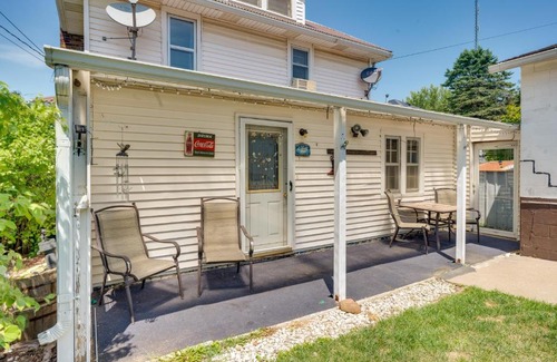 Dyersville House | Cozy Iowa Getaway with Patio and Fenced-In Yard!