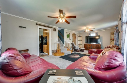 Dyersville House | Cozy Iowa Getaway with Patio and Fenced-In Yard!