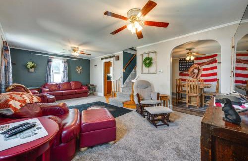 Dyersville House | Cozy Iowa Getaway with Patio and Fenced-In Yard!