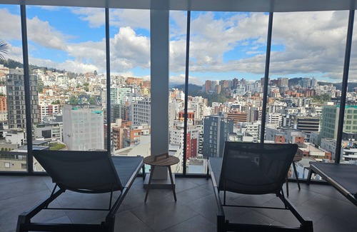 La Carolina Apartment | Cozy new studio in Harmony Building with incredible communal areas.