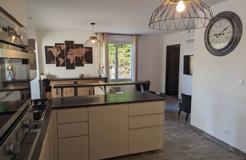 Curel Cottage | Cozy Retreat in Curel: Garden View Terrace, Indoor Pool, Wi-Fi, and More