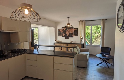 Curel Cottage | Cozy Retreat in Curel: Garden View Terrace, Indoor Pool, Wi-Fi, and More