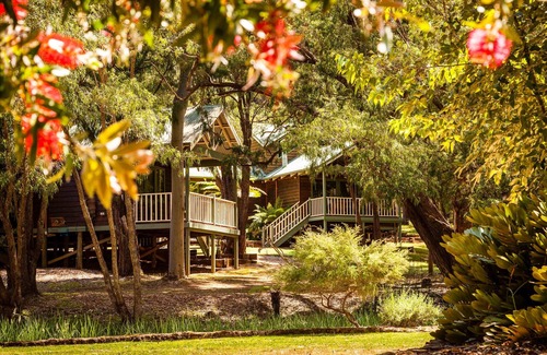 Margaret River Ski Chalet | Cozy Studio Chalet perfect for couples and a veranda overlooking the bushland