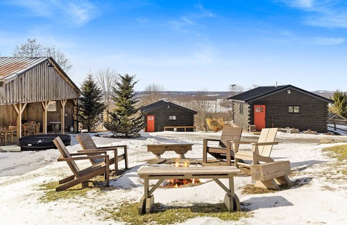 Thompson Cabin | Cozy Summer Cabin - Hot Tub, Firepit, Views, Near Trails & Lakes!