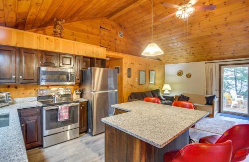 West Poland House | Cozy Thompson Lake Cabin with Boat Dock and Launch