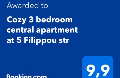 Thessaloniki City Centre Apartment | Cozy three BDRMS central APT at five Filippou str