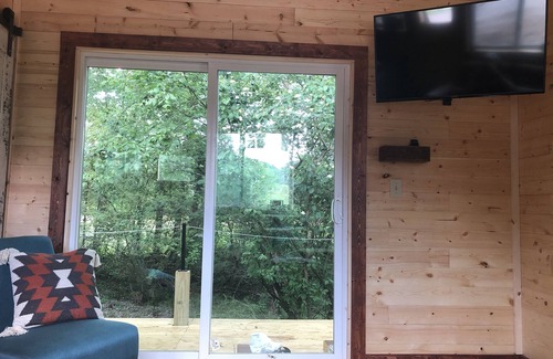 Fayetteville Cabin | Creek-side Cabin Nestled on Horse Farm, Relax, Pet Horses, & Pet Friendly