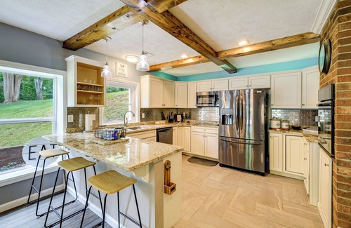 Lambsburg House | Creekside Retreat w/Mtn Views in Lambsburg!