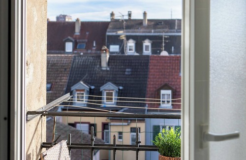 Mulhouse Apartment | Cross-Ventilated Apartment with Breathtaking View in Mulhouse and with balcony