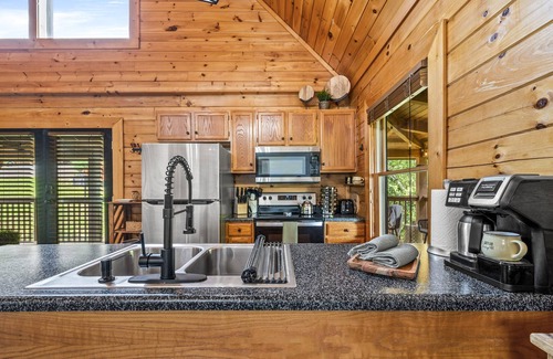 Sevierville Cabin | Curated Retreat HotTub 2 Fireplaces StunningViews Romance Girls Trips